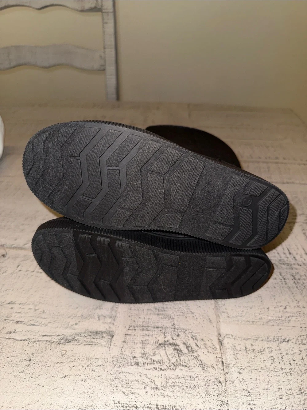 Cat & Jack Black Girls' Tall Winter Boots